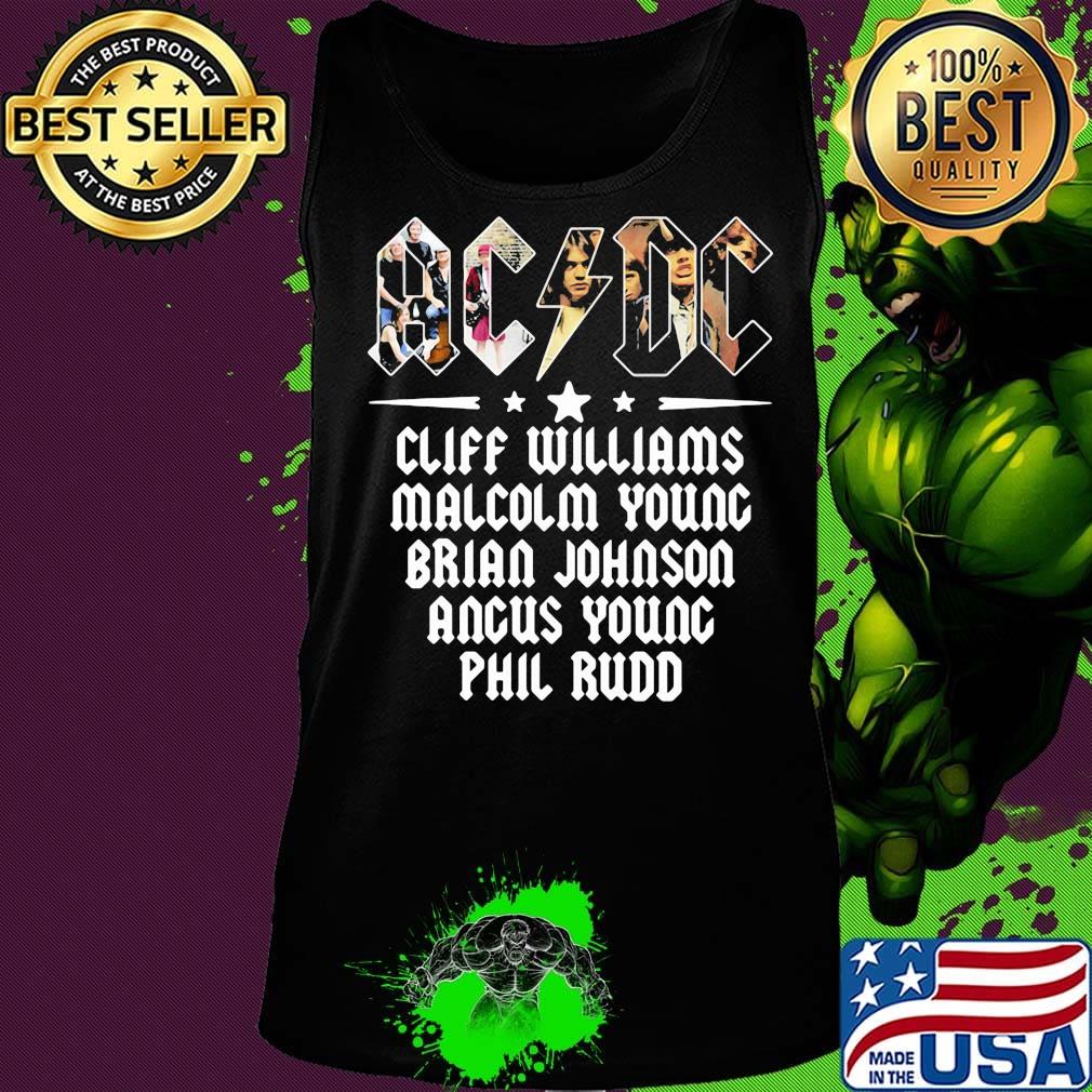 Acdc band cliff williams malcolm young brian johnson angus young phil rudd s Tank top Acdc band cliff williams malcolm young brian johnson angus young phil rudd s Tank top