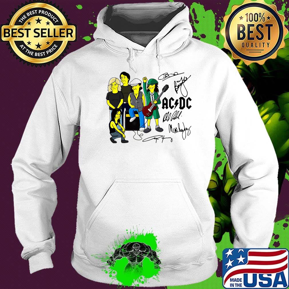 Acdc band members cartoon signatures s Hoodie Acdc band members cartoon signatures s Hoodie