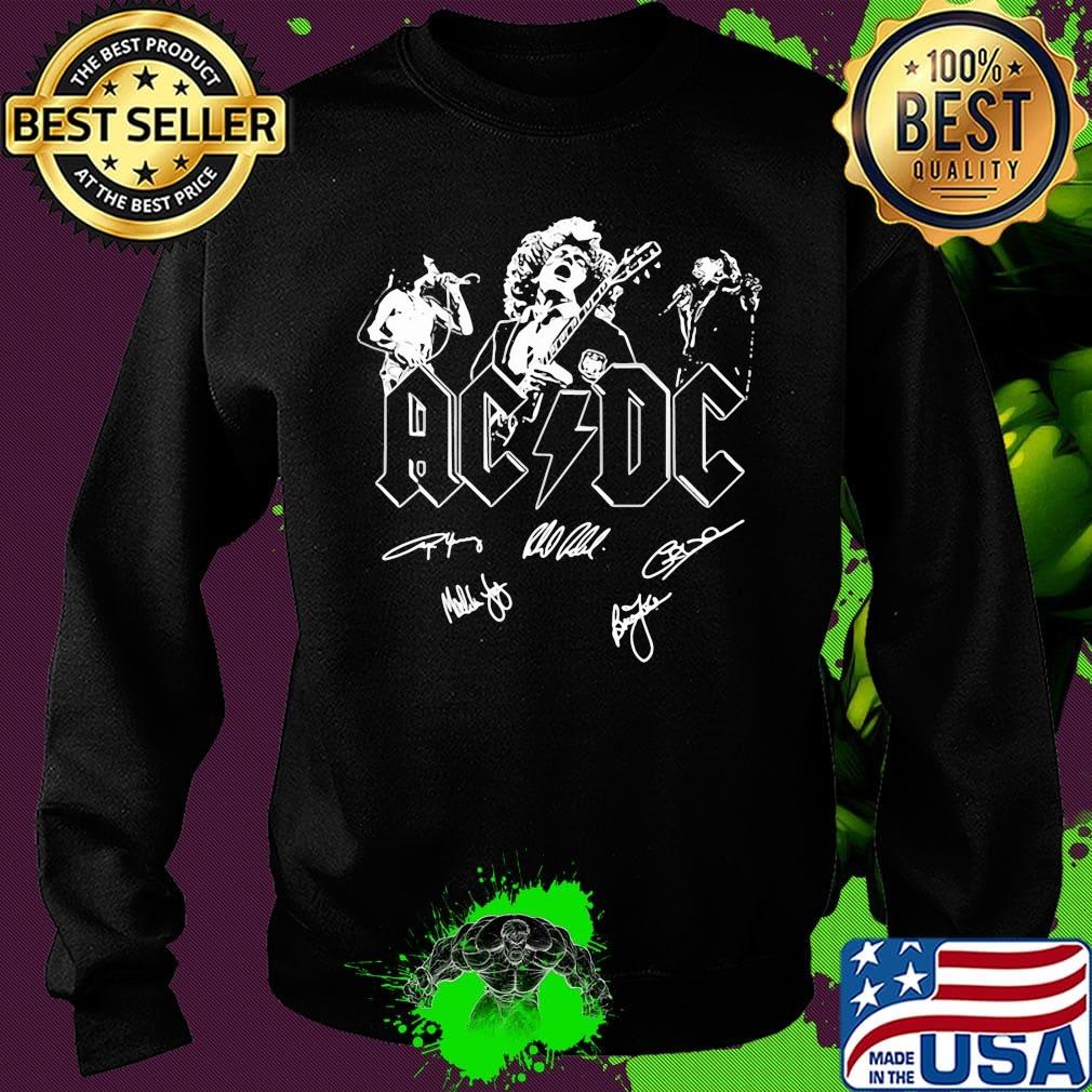 Acdc band members signatures guitar s Sweater Acdc band members signatures guitar s Sweater