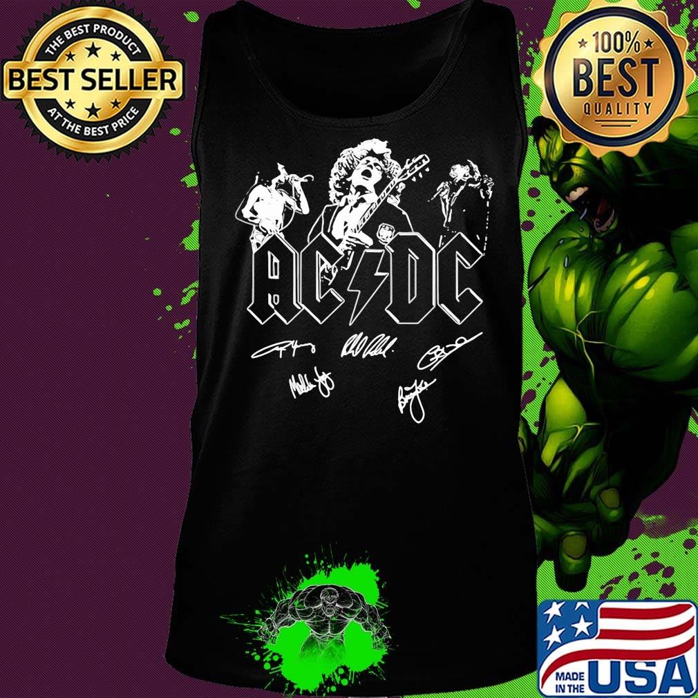 Acdc band members signatures guitar s Tank top Acdc band members signatures guitar s Tank top