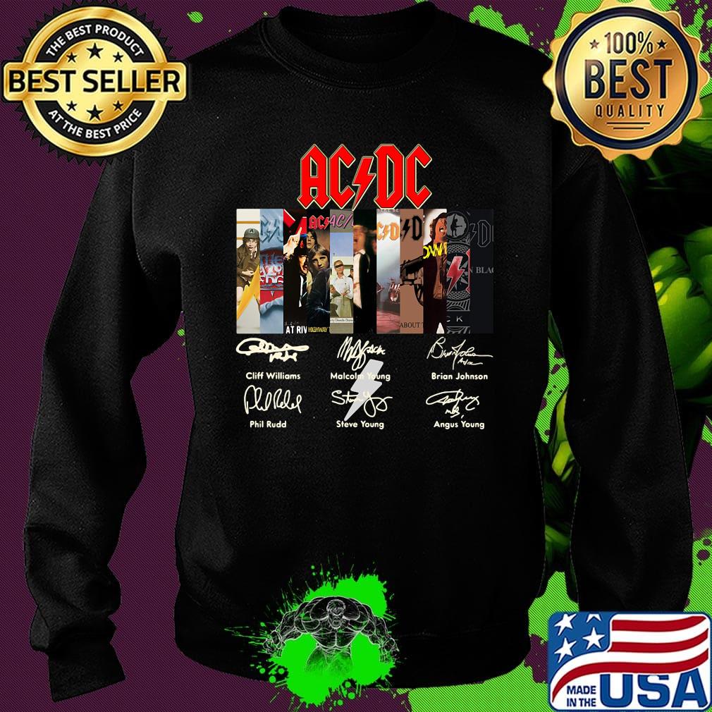 Acdc band members signatures s Sweater Acdc band members signatures s Sweater
