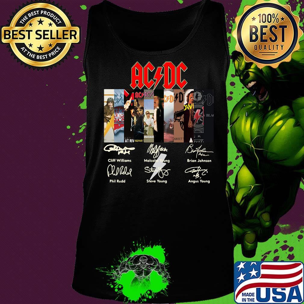 Acdc band members signatures s Tank top Acdc band members signatures s Tank top