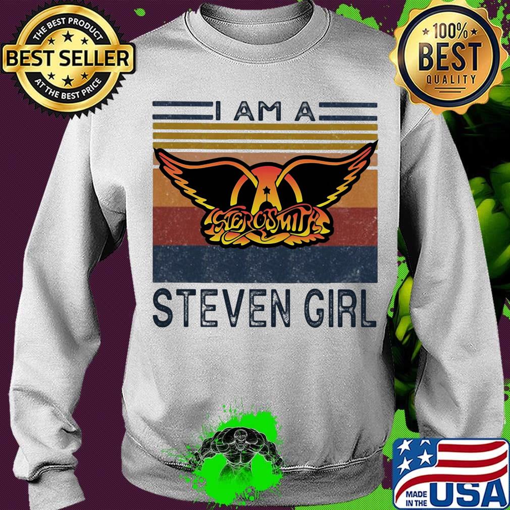 Aerosmith i am a steven girl vintage retro s Sweater Aerosmith i am a steven girl vintage retro s Sweater