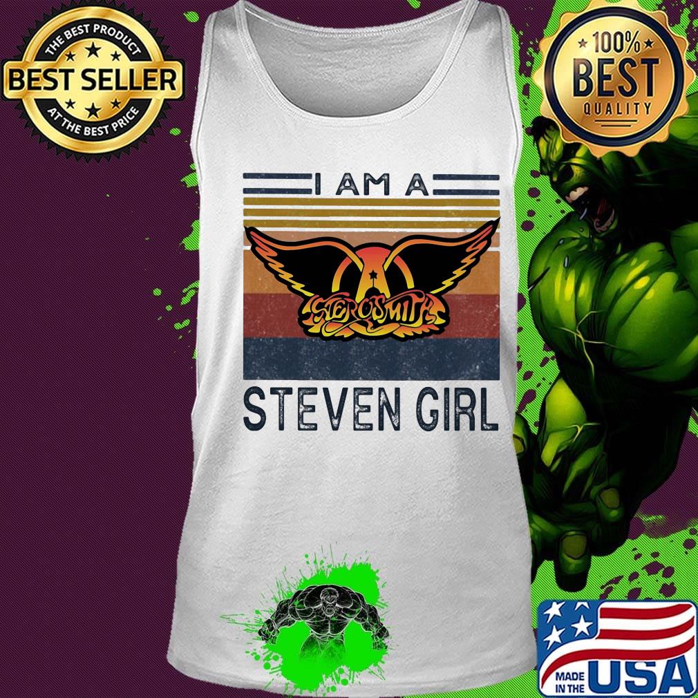Aerosmith i am a steven girl vintage retro s Tank top Aerosmith i am a steven girl vintage retro s Tank top