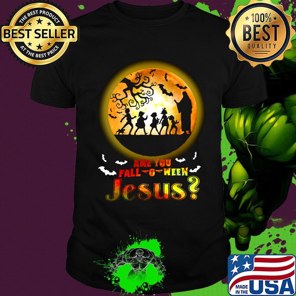 Are you fall halloween Jesus moon shirt