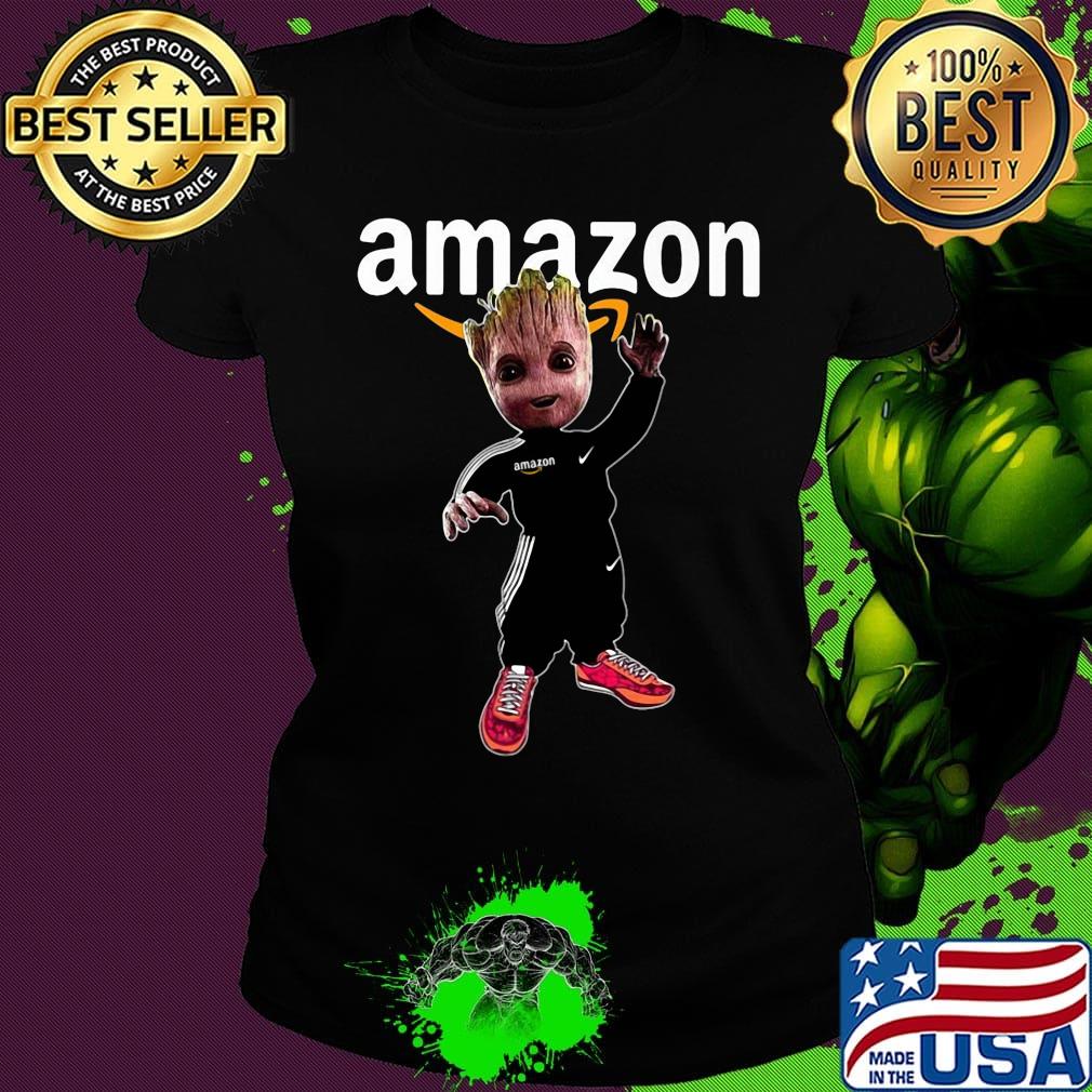 Baby groot amazon logo s Ladies tee Baby groot amazon logo s Ladies tee