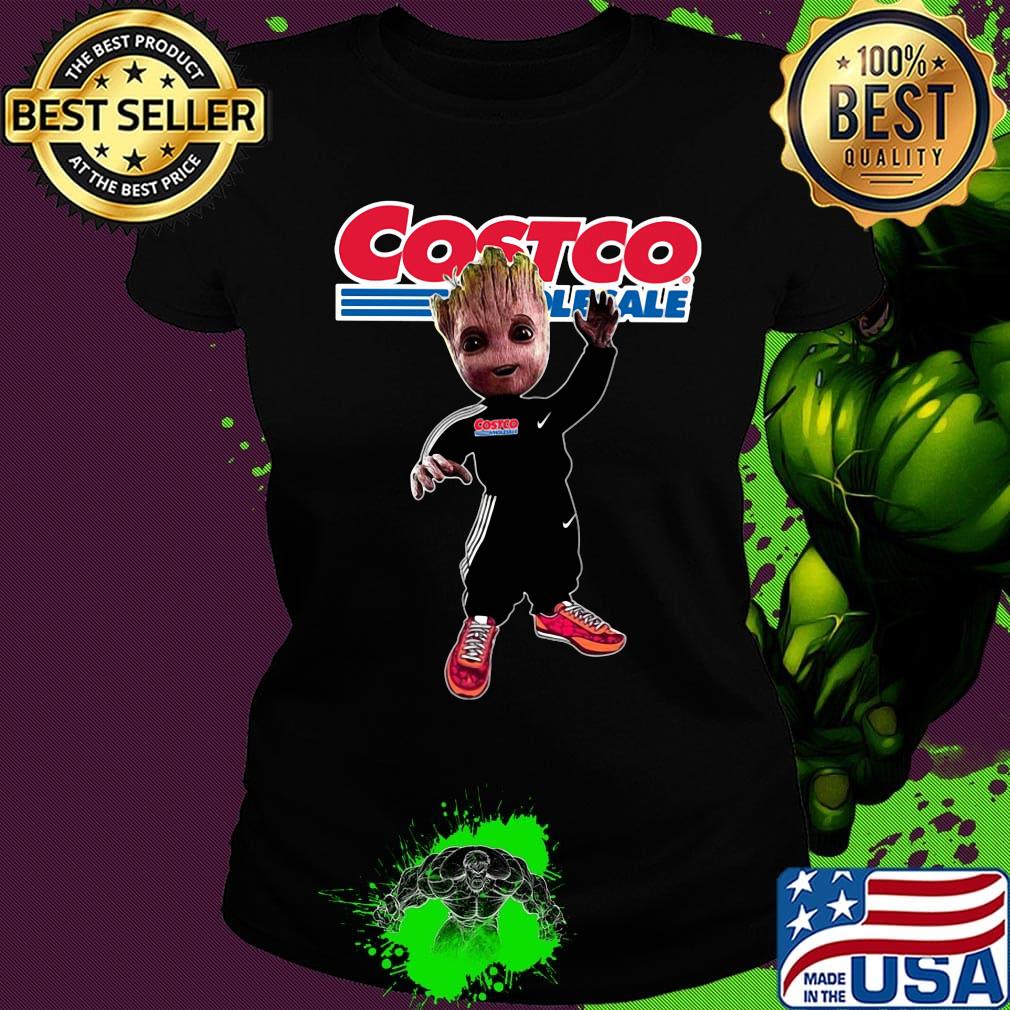 Baby groot costco wholesale logo s Ladies tee Baby groot costco wholesale logo s Ladies tee