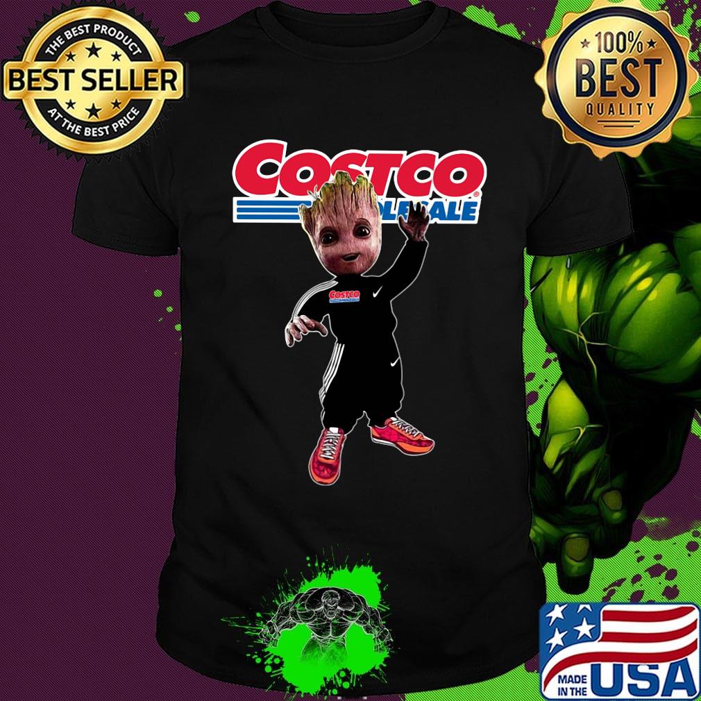 Baby groot costco wholesale logo shirt