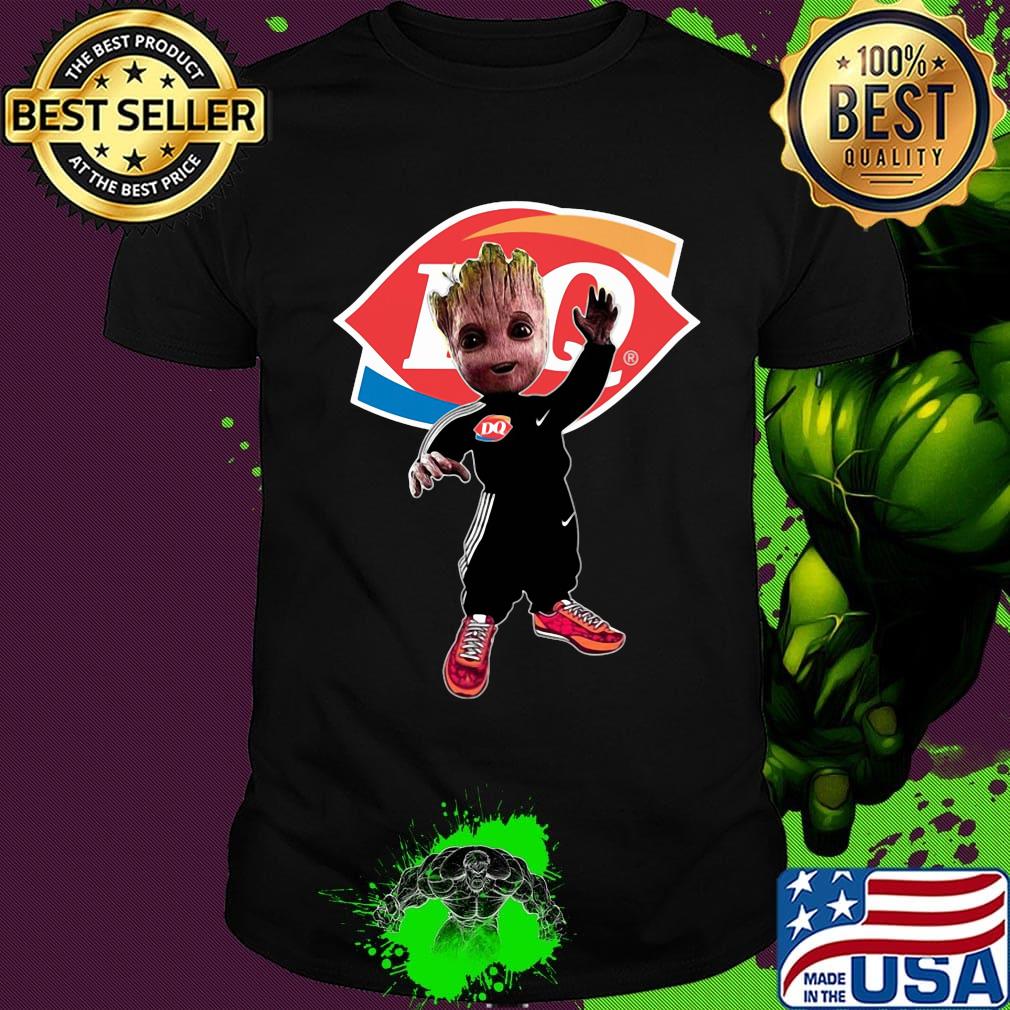 Baby groot dairy queen logo shirt
