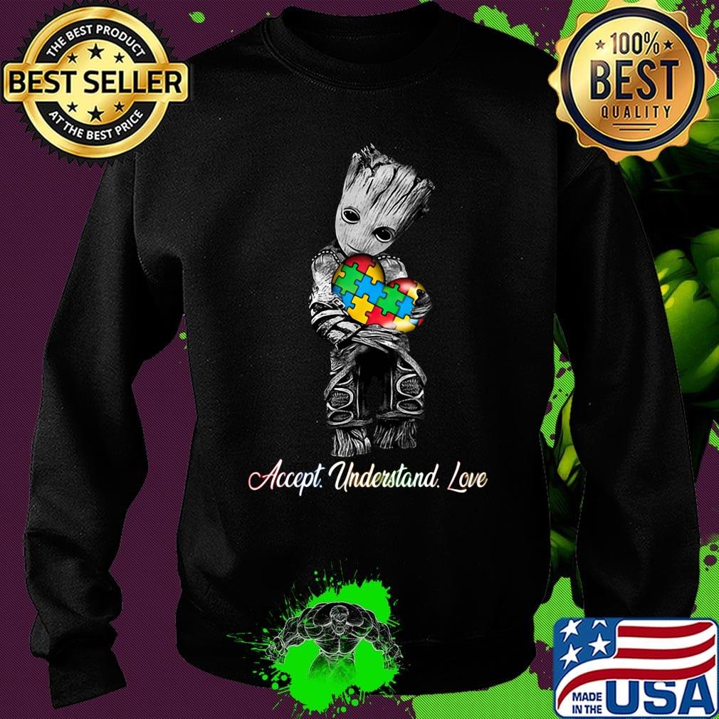 Baby groot hug heart autism accept understand love s Sweater Baby groot hug heart autism accept understand love s Sweater