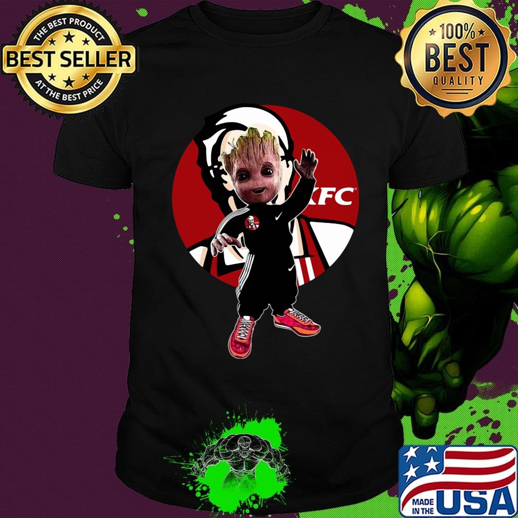 Baby groot kfc logo shirt
