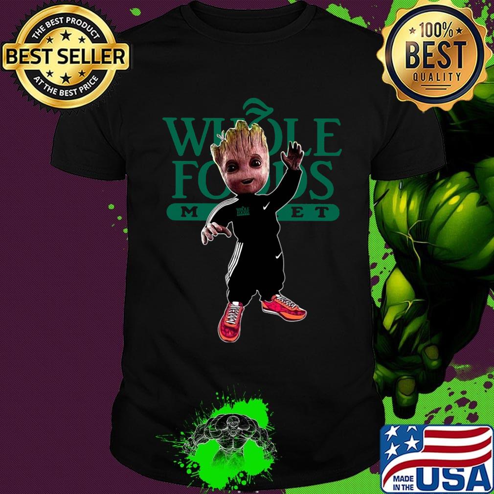 Baby groot whole foods market shirt