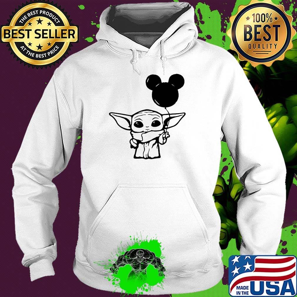 Baby yoda holding balloon mickey mouse s Hoodie Baby yoda holding balloon mickey mouse s Hoodie