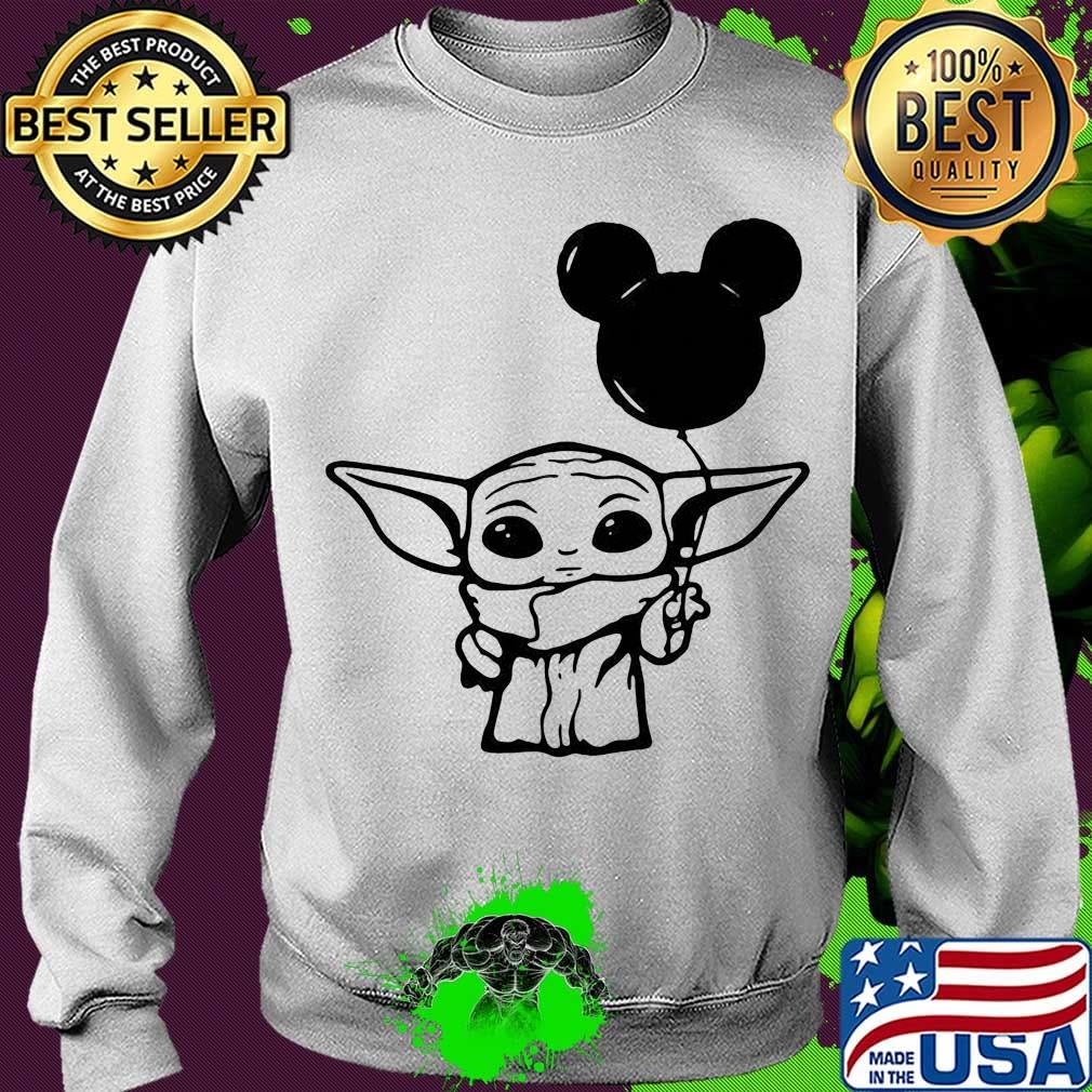 Baby yoda holding balloon mickey mouse s Sweater Baby yoda holding balloon mickey mouse s Sweater