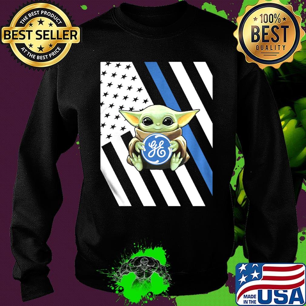 Baby Yoda hug general electric American flag s Sweater Baby Yoda hug general electric American flag s Sweater