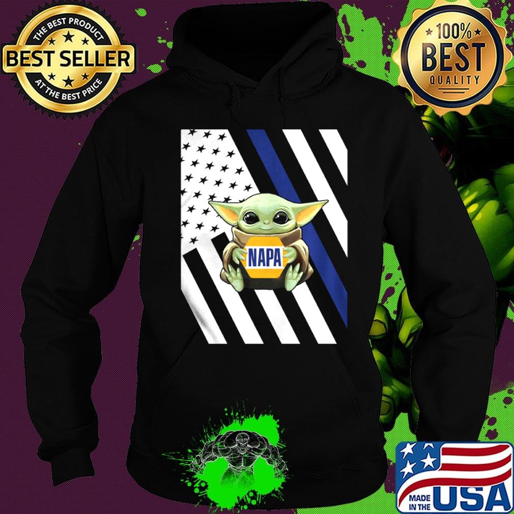 Baby Yoda hug Napa American flag s Hoodie Baby Yoda hug Napa American flag s Hoodie