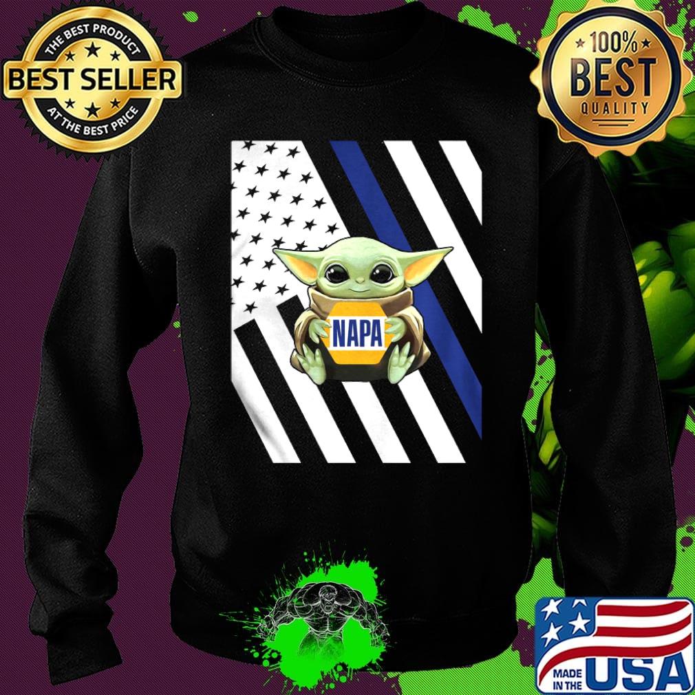 Baby Yoda hug Napa American flag s Sweater Baby Yoda hug Napa American flag s Sweater