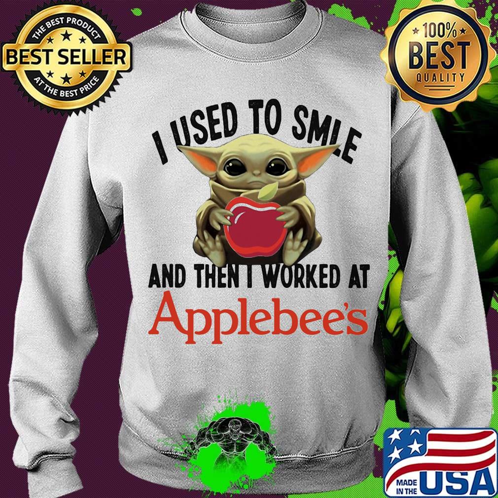 Baby yoda i used to smile and then i worked at applebee's s Sweater Baby yoda i used to smile and then i worked at applebee's s Sweater
