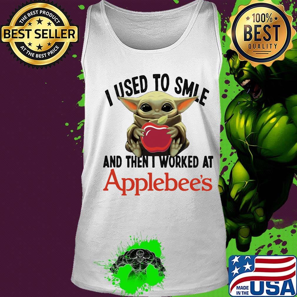 Baby yoda i used to smile and then i worked at applebee's s Tank top Baby yoda i used to smile and then i worked at applebee's s Tank top