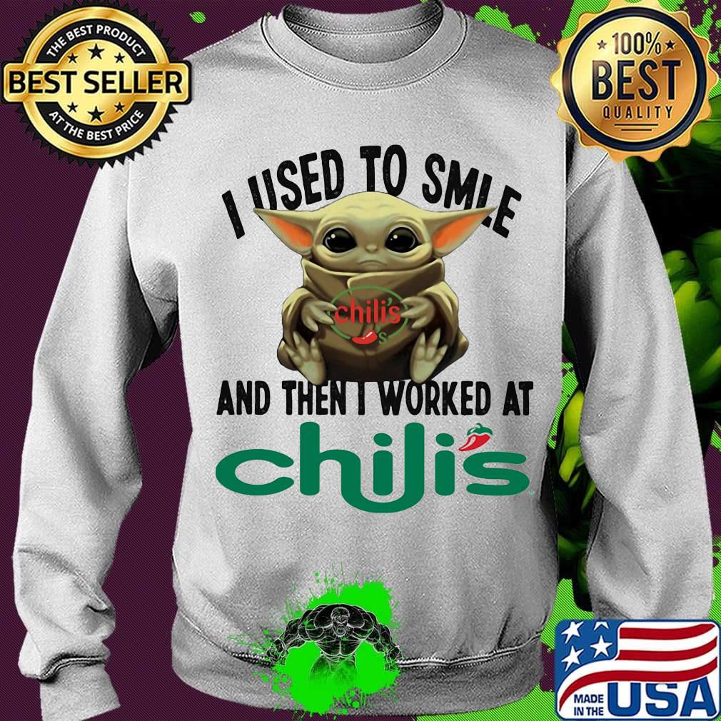 Baby yoda i used to smile and then i worked at chili's s Sweater Baby yoda i used to smile and then i worked at chili's s Sweater