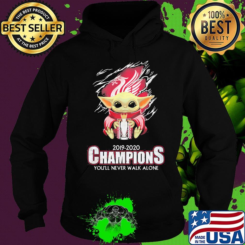 Baby yoda liverpool 2019 2020 champions you'll never walk alone s Hoodie Baby yoda liverpool 2019 2020 champions you'll never walk alone s Hoodie