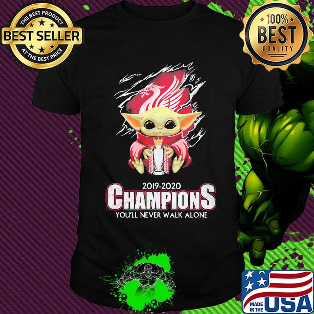 Baby yoda liverpool 2019 2020 champions you'll never walk alone shirt