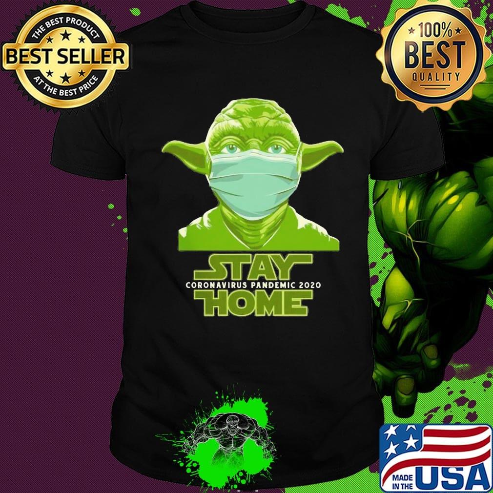 Baby Yoda mask stay home coronavirus pandemic 2020 shirt