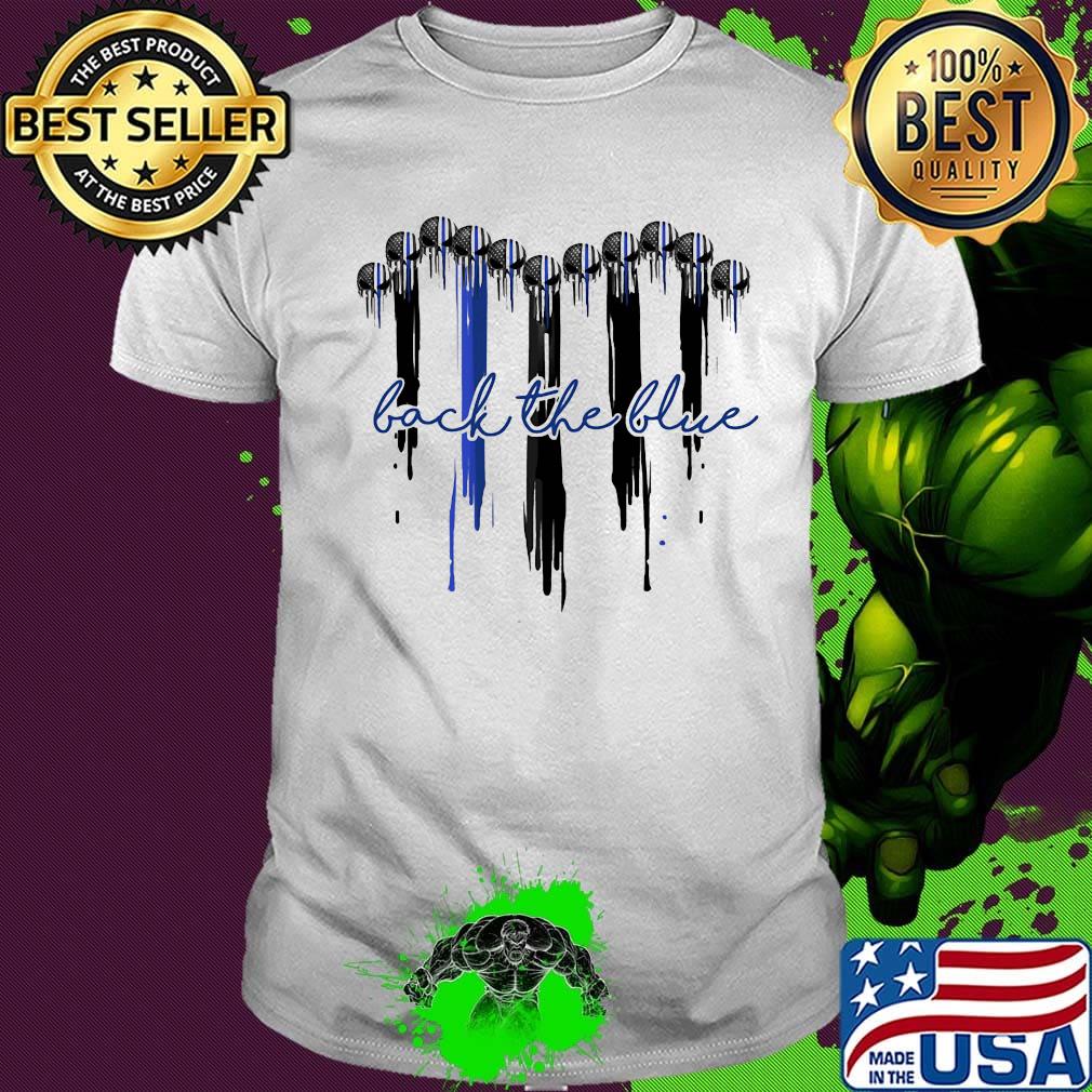 Back The Blue Black Ball Shirt