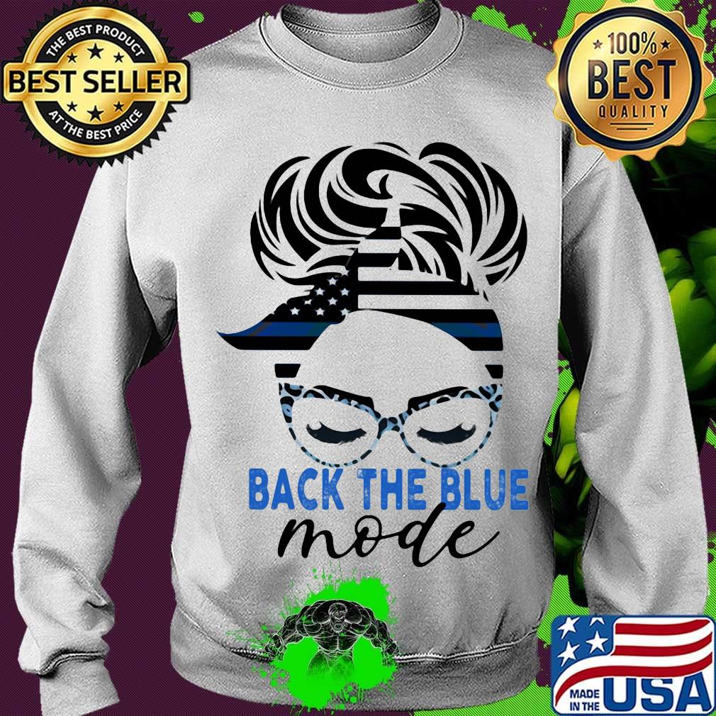 Back The Blue Mode Woman Independence Day Shirt Sweater Back The Blue Mode Woman Independence Day Shirt Sweater