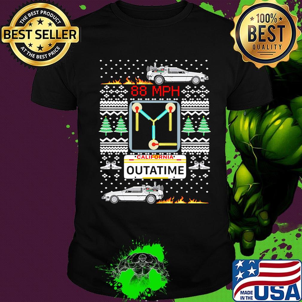 Back to the future movie californie outatime merry christmas shirt