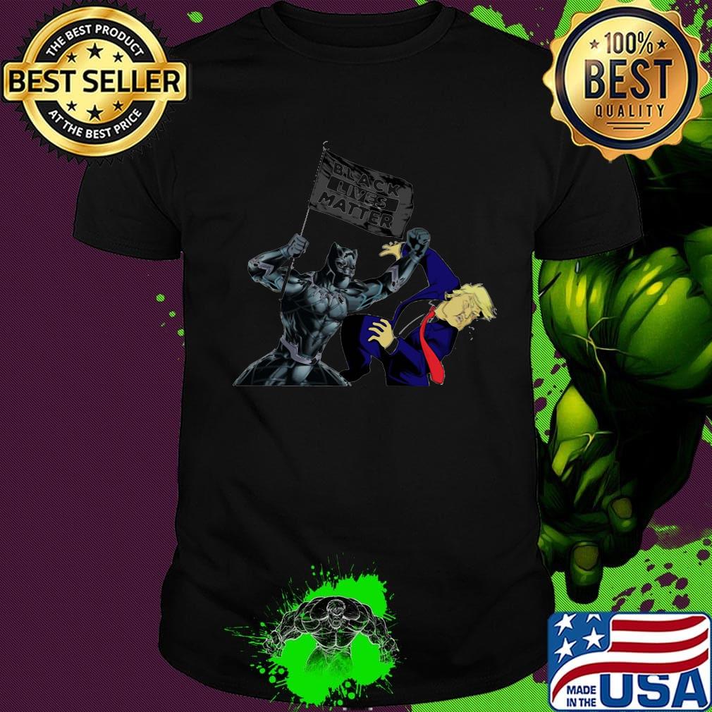 Batman kick donald trump black lives matter flag shirt