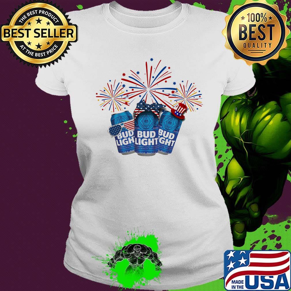 Beer bud light firework america 4th of july independence day s Ladies tee Beer bud light firework america 4th of july independence day s Ladies tee