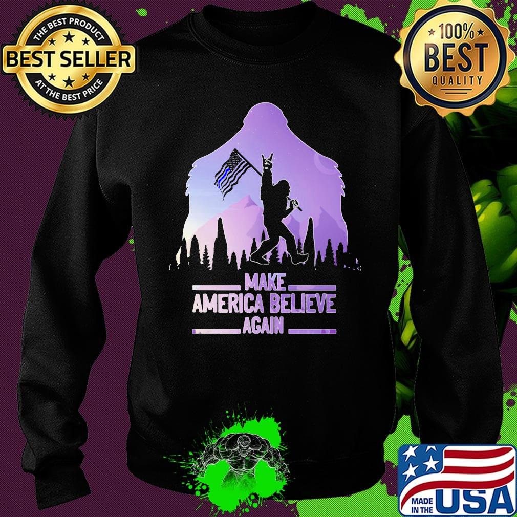 Bigfoot flag make america believe again s Sweater Bigfoot flag make america believe again s Sweater