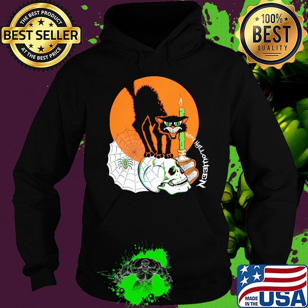 Black Cat Happy Holloween Sunset s Hoodie Black Cat Happy Holloween Sunset s Hoodie