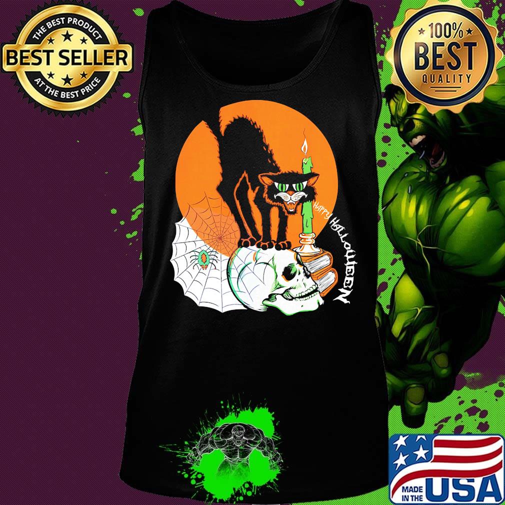 Black Cat Happy Holloween Sunset s Tank top Black Cat Happy Holloween Sunset s Tank top
