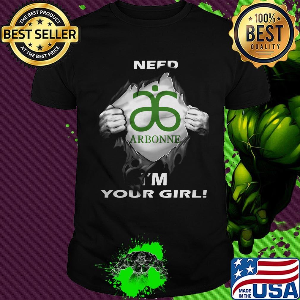Blood insides arbonne logo need i'm your girl shirt