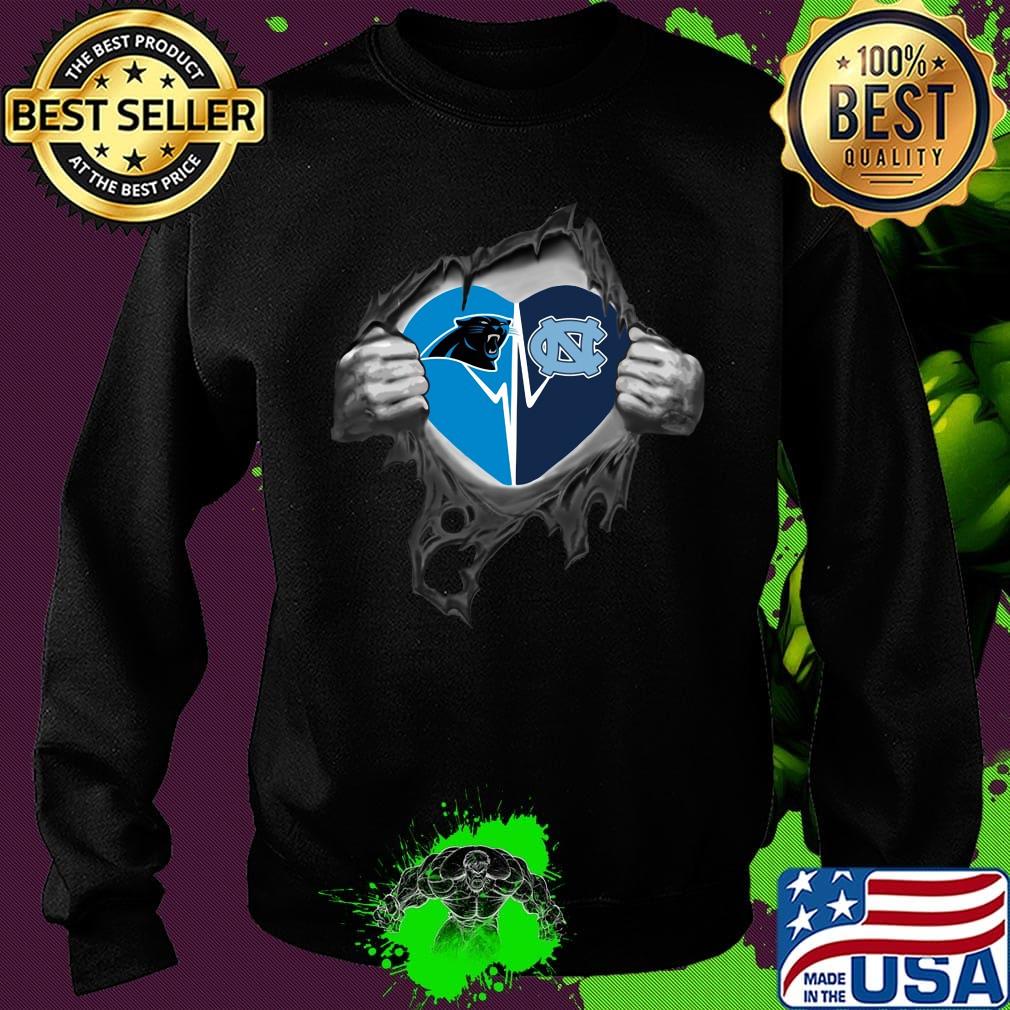 Blood insides carolina panthers and north carolina heartbeat s Sweater Blood insides carolina panthers and north carolina heartbeat s Sweater