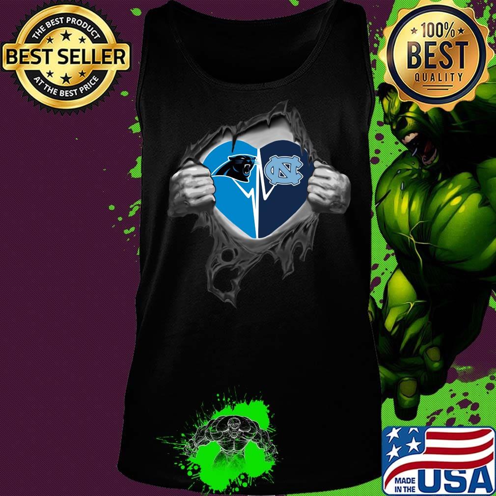 Blood insides carolina panthers and north carolina heartbeat s Tank top Blood insides carolina panthers and north carolina heartbeat s Tank top