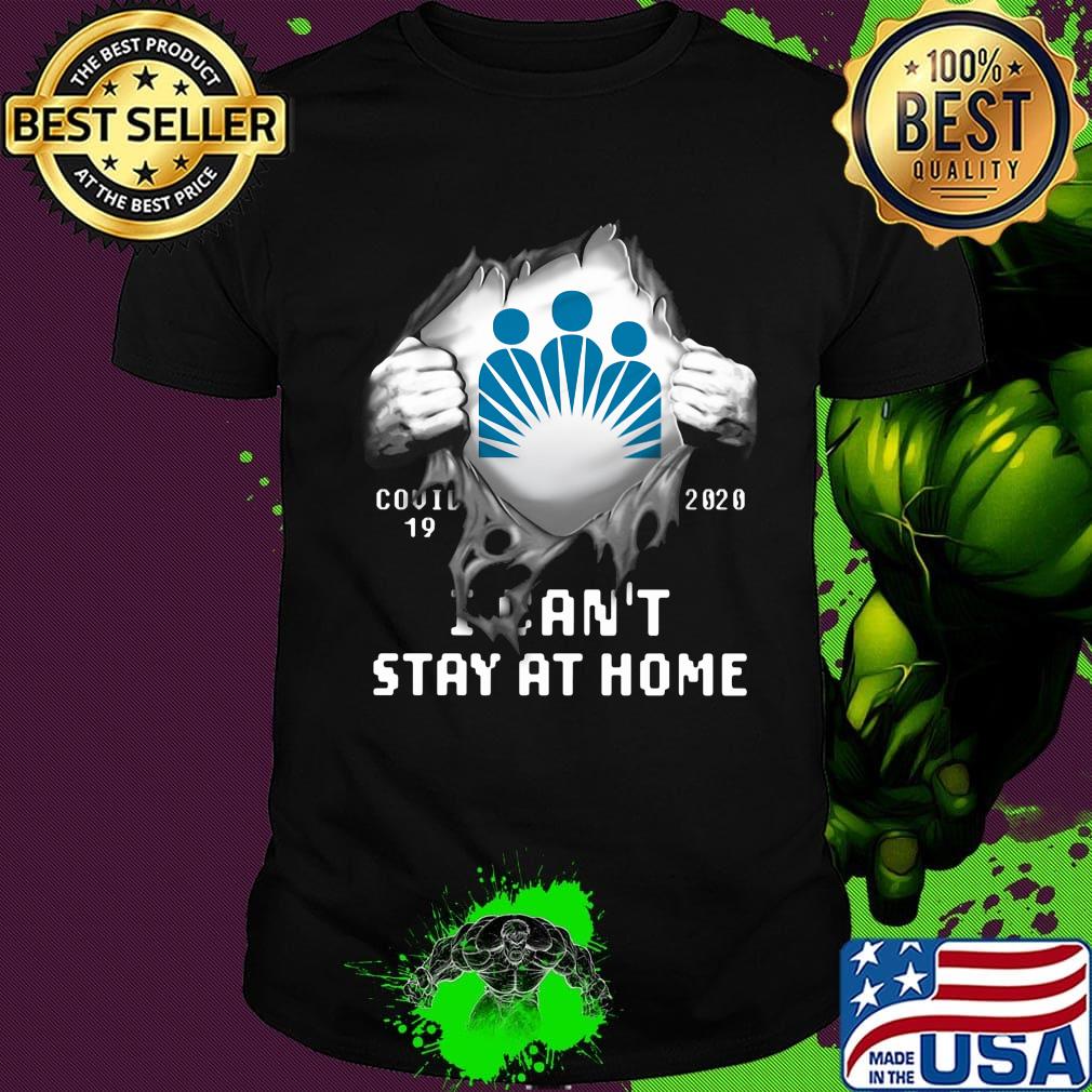 Blood insides kaiser permanente logo covid-19 2020 i can't stay at home shirt