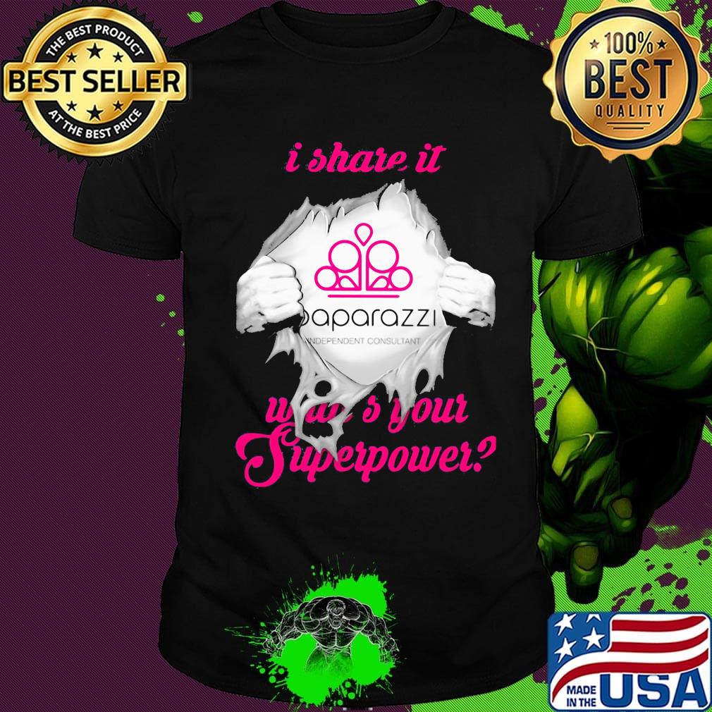 Blood insides paparazzi independent consultant i share it was your superpower shirt