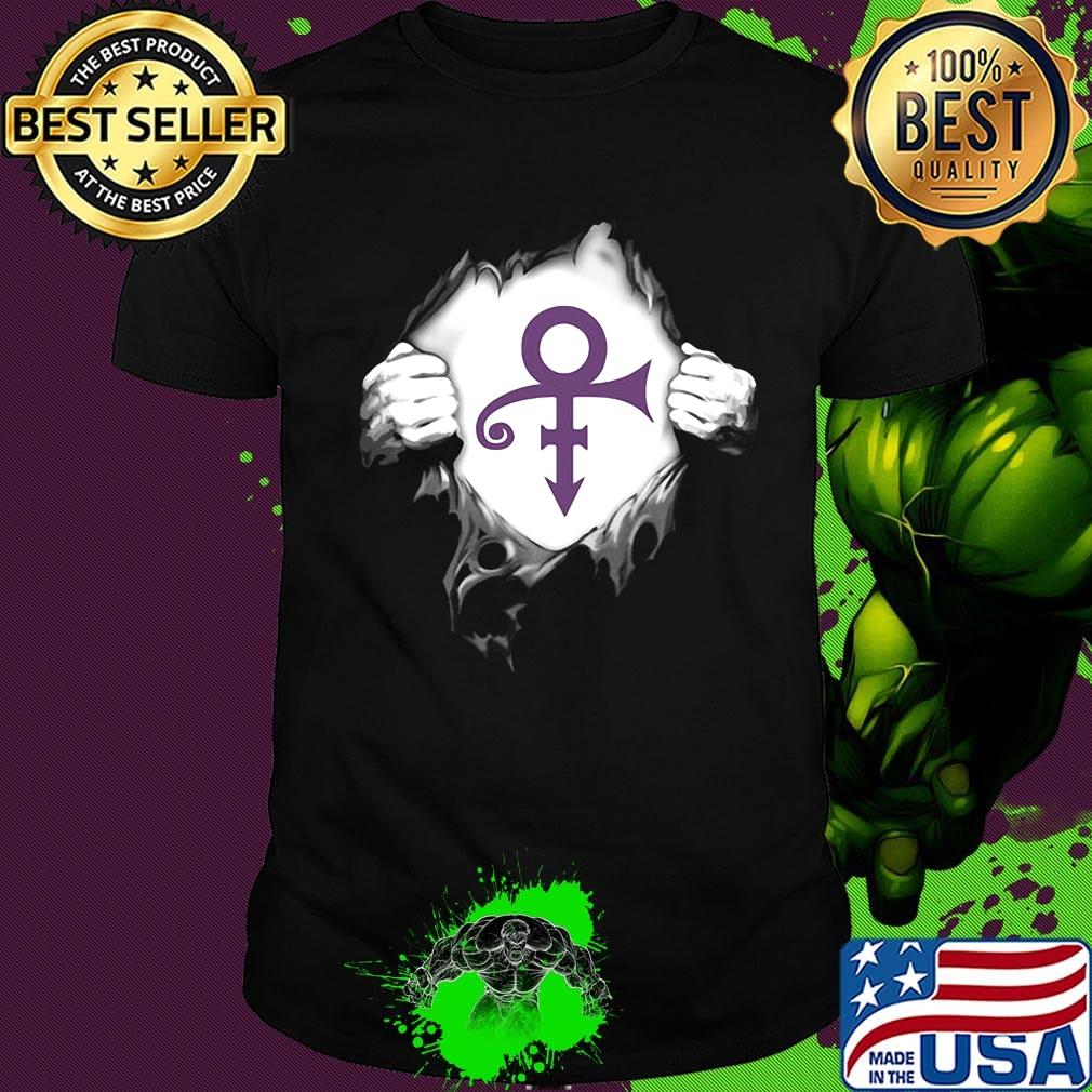 Blood insides prince logo shirt
