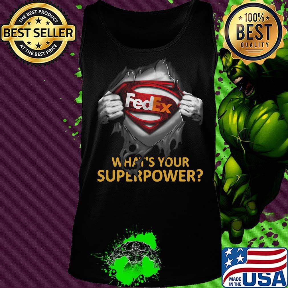 Blood insides superman fedex what's your superpower s Tank top Blood insides superman fedex what's your superpower s Tank top