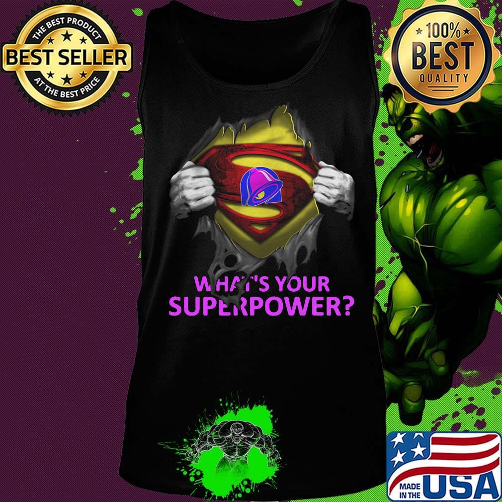 Blood insides superman taco bell what's your superpower s Tank top Blood insides superman taco bell what's your superpower s Tank top