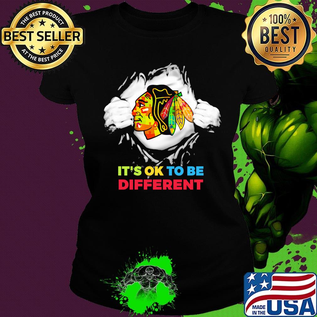 Blood insides washington redskins it's ok to be different s Ladies tee Blood insides washington redskins it's ok to be different s Ladies tee