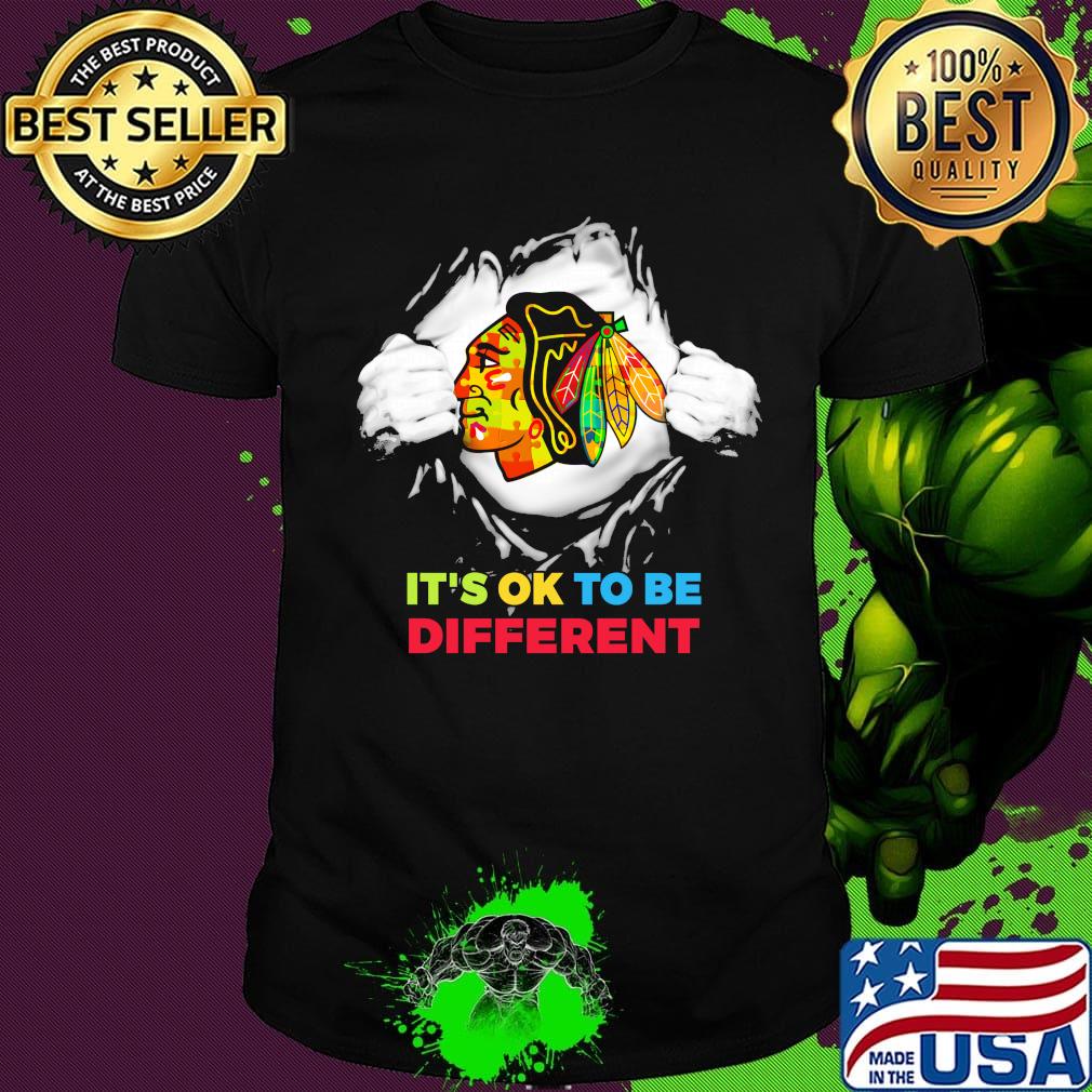 Blood insides washington redskins it's ok to be different shirt