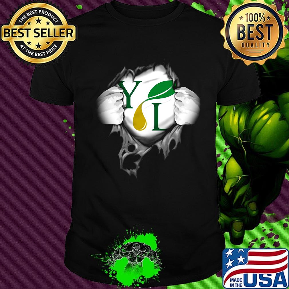 Blood insides young living logo shirt