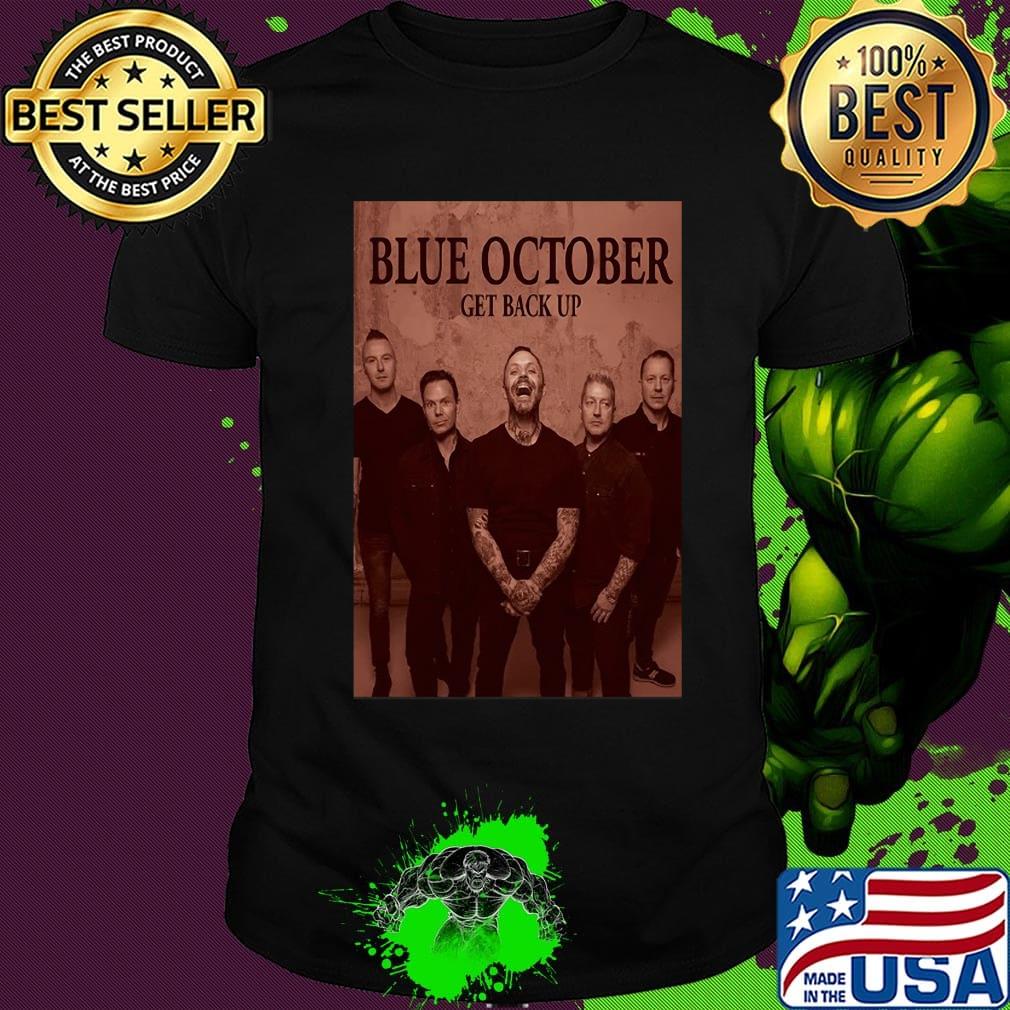 Blue october get back up album shirt