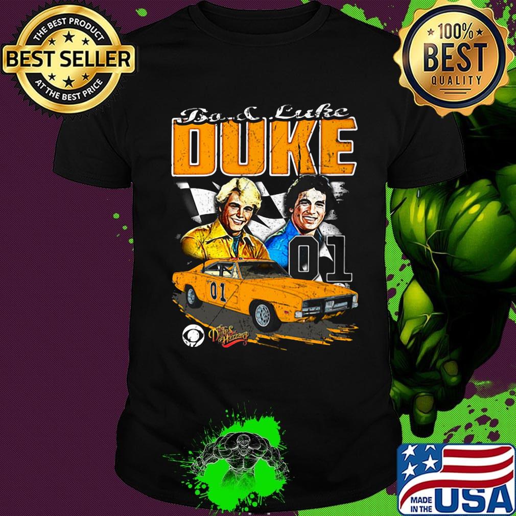 Bo luke duke 01 dukes hazzard car flag shirt