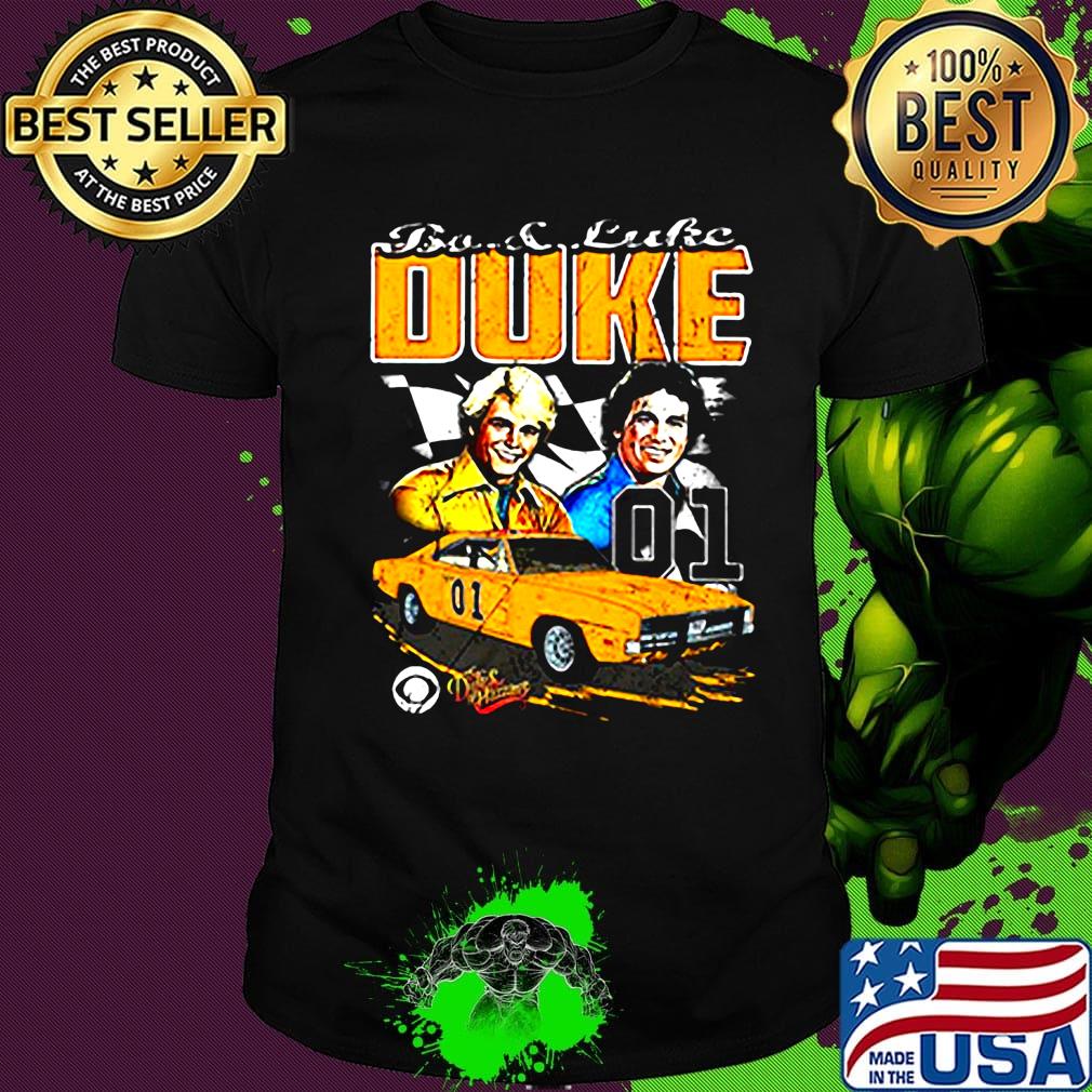 Bo luke duke 01 dukes of hazzard car flag shirt