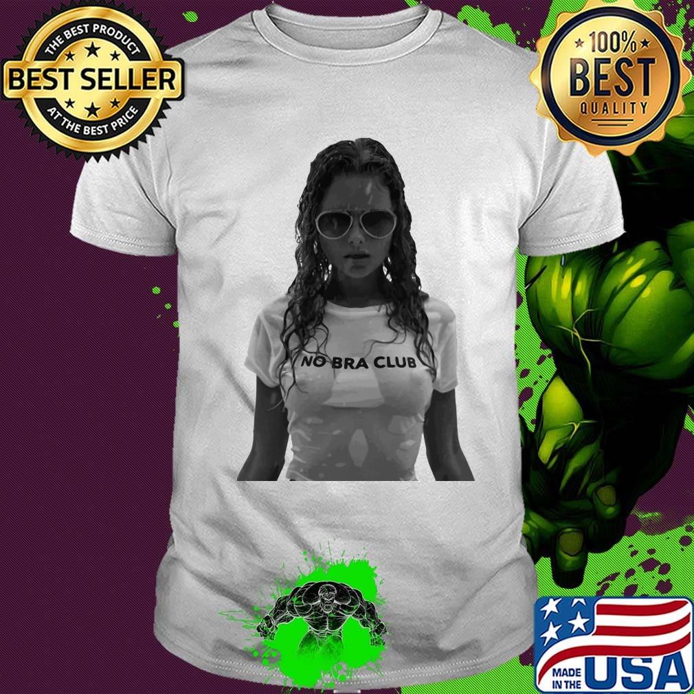 Box girl no bra club shirt